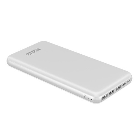 EOL - Power Bank PROMATE 30.000mAh, 3.1A izhod, 3x USB, bela barva