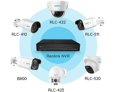 Reolink NVR snemalna enota RLN8-410-2T, priklop do 8 kamer, 24/7 urno snemanje, vgranja HDD do 4T + eSata zunanji do 4TB, PoE - VGRAJEN 2T HDD DISK