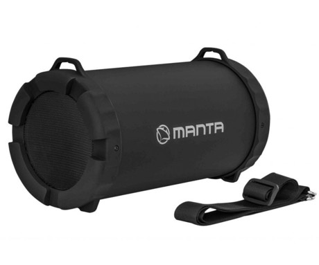 MANTA SPK204FM PIPE 2.1 HIFI Bluetooth prenosni zvočnik + woofer, BT/USB/MicroSD/Radio FM + pas za nošenje