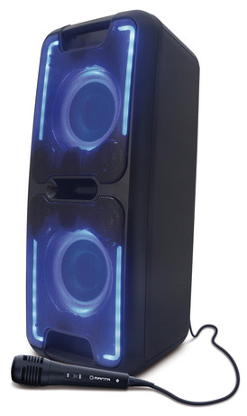 EOL - MANTA SPK5028 NIKE 3 Bluetooth karaoke zvočni sistem, prenosni, vgrajena baterija, 6.000W P.M.P.O, 60W RMS
