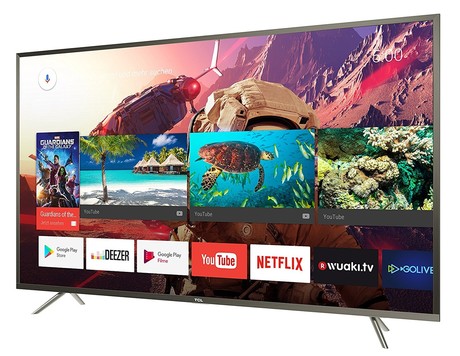 EOL - LED TV TCL 43" U43P6046 4K UHD, Android, Smart, WiFi, 1200Hz, HDR, 10bit, DTS, brušen aluminij, slim