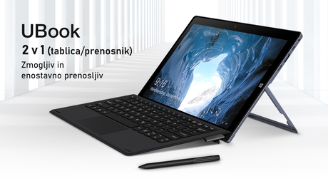 Prenosni/Tablični računalnik CHUWI UBook, 2v1, 11.6'' IPS, Full HD, N4100, 8GB+256GB SSD, Windows 10, Ultra zmogljiva baterija