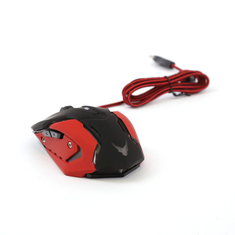 EOL - PRO GAMING LED optična miška za igračarje s 6 tipkami, od 800 do 2400dpi + kvalitetna GAMING podloga za miško