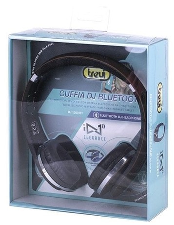 EOL - TREVI Brezžične BLUETOOTH slušalke DJ 1200 BT + mikrofon, AUX-in, zložljive, bronasto/črne