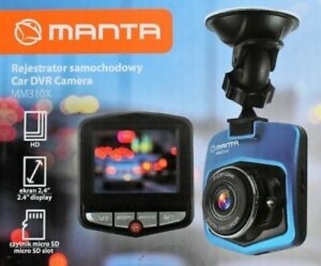 EOL - Avto kamera DVR MANTA MM310X, 720HD/30fps, LCD ekran 2.4'', Micro SD do 64GB