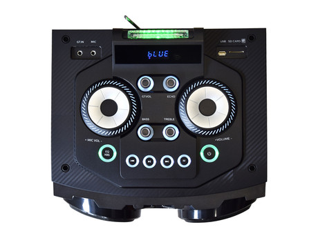 MANTA SPK5520 prenosni KARAOKE zvočnik, Bluetooth, 300W RMS, Equalizer, X-Bass, FM Radio, USB / microSD / MIC-in, črn