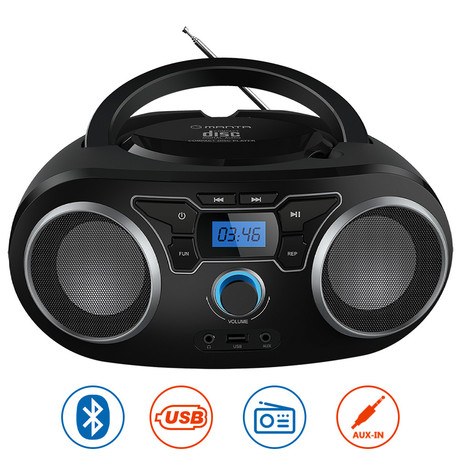 MANTA BBX006 Radio CD, MP3, USB, FM RADIO + Bluetooth 5.0