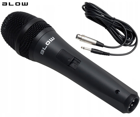 BLOW PRM319 žični mikrofon, XLR, JACK 6.3 mono, 5m kabel, kovinski