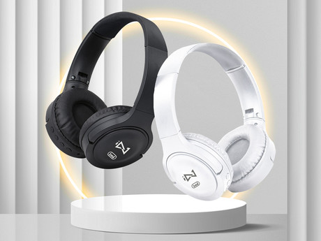 EOL - TREVI DJ 12E30 naglavne slušalke, Bluetooth 5.0, mikrofon, microSD, AUX-in, zložljive, črne