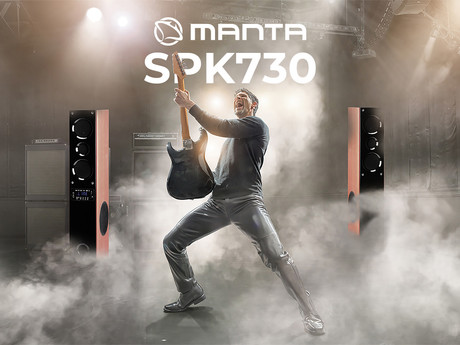 EOL - MANTA SPK730 Bluetooth 5.0 zvočni sistem, 2x zvočnik, 200W pravi RMS, BT/FM Radio/USB/MIC/HMDI-ARC/AUX/Optical, daljinec