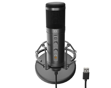 GENESIS RADIUM 600 G2 profesionalni mikrofon, namizni / studijski, 48kHz, gumbi za upravljanje, gumb MUTE, jack 3.5mm, USB Type-C, PC / Mac OS, črn