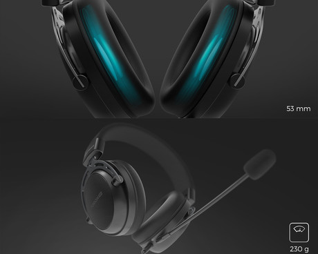 GENESIS TORON 301 naglavne slušalke, gaming / pisarniške, 2.0 STEREO zvok, snemljiv mikrofon / kabel, ultra lahka teža, univerzalna povezljivost, črne (Onyx Black)