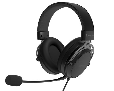 GENESIS TORON 301 naglavne slušalke, gaming / pisarniške, 2.0 STEREO zvok, snemljiv mikrofon / kabel, ultra lahka teža, univerzalna povezljivost, črne (Onyx Black)