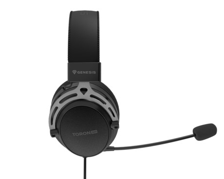 GENESIS TORON 301 naglavne slušalke, gaming / pisarniške, 2.0 STEREO zvok, snemljiv mikrofon / kabel, ultra lahka teža, univerzalna povezljivost, črne (Onyx Black)