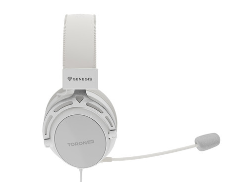 GENESIS TORON 301 naglavne slušalke, gaming / pisarniške, 2.0 STEREO zvok, snemljiv mikrofon / kabel, ultra lahka teža, univerzalna povezljivost, bele (Howlite White)