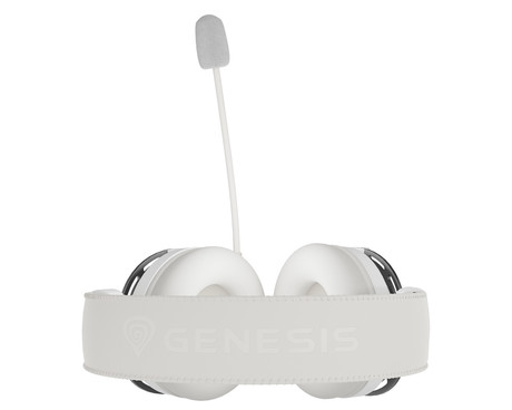 GENESIS TORON 301 naglavne slušalke, gaming / pisarniške, 2.0 STEREO zvok, snemljiv mikrofon / kabel, ultra lahka teža, univerzalna povezljivost, bele (Howlite White)