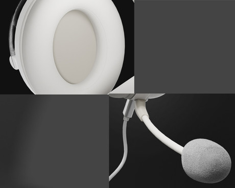 GENESIS TORON 301 naglavne slušalke, gaming / pisarniške, 2.0 STEREO zvok, snemljiv mikrofon / kabel, ultra lahka teža, univerzalna povezljivost, bele (Howlite White)