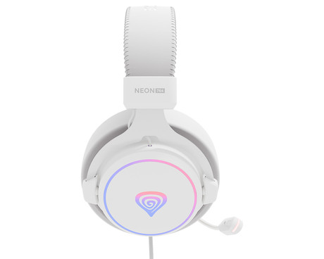 GENESIS NEON 764 naglavne slušalke, gaming / pisarniške, 7.1 STEREO VIRTUAL zvok, mikrofon, RGB LED osvetlitev, nadzor glasnosti, gumbi za upravljanje, programska oprema, bele (Howlite White)