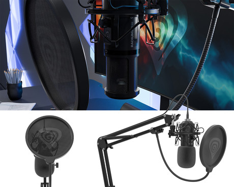 GENESIS RADIUM 400 G2 profesionalni mikrofon, namizni / studijski, črn