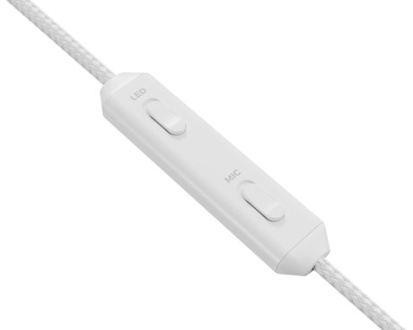 GENESIS NEON 613 G2 naglavne slušalke, gaming / pisarniške, 2.0 STEREO zvok, mikrofon, RGB LED osvetlitev, nadzor glasnosti, gumbi za upravljanje, bele (Howlite White)