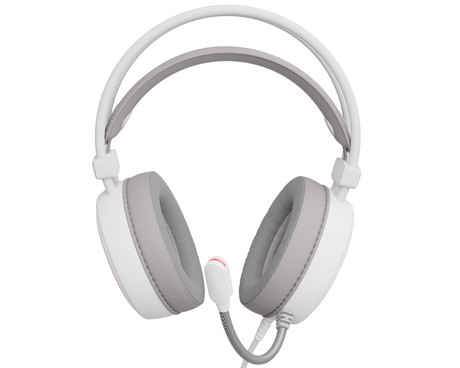 GENESIS NEON 613 G2 naglavne slušalke, gaming / pisarniške, 2.0 STEREO zvok, mikrofon, RGB LED osvetlitev, nadzor glasnosti, gumbi za upravljanje, bele (Howlite White)