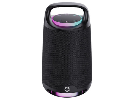 MANTA SPK330B OTUS prenosni KARAOKE zvočnik, Bluetooth 5.3, 120W, TWS, polnilna baterija, RGB LED osvetlitev, USB / AUX / MIC, Google Assistant / Siri, +mikrofon, črn (Phantom Black)