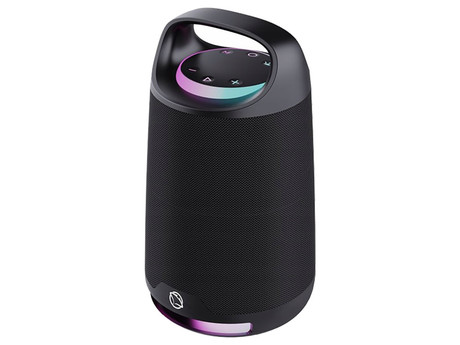 MANTA SPK330B OTUS prenosni KARAOKE zvočnik, Bluetooth 5.3, 120W, TWS, polnilna baterija, RGB LED osvetlitev, USB / AUX / MIC, Google Assistant / Siri, +mikrofon, črn (Phantom Black)