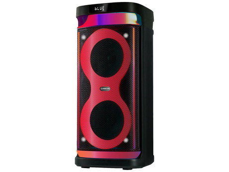 MANTA SPK0601B100 ARGOS prenosni KARAOKE zvočnik, Bluetooth, 100W, TWS, Equalizer, polnilna baterija, RGB LED osvetlitev, USB / microSD / AUX / MIC-in, +mikrofon, +daljinec, črn