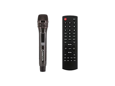 MANTA SPK0601B100 ARGOS prenosni KARAOKE zvočnik, Bluetooth, 100W, TWS, Equalizer, polnilna baterija, RGB LED osvetlitev, USB / microSD / AUX / MIC-in, +mikrofon, +daljinec, črn