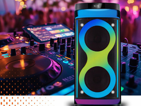 MANTA SPK0601B100 ARGOS prenosni KARAOKE zvočnik, Bluetooth, 100W, TWS, Equalizer, polnilna baterija, RGB LED osvetlitev, USB / microSD / AUX / MIC-in, +mikrofon, +daljinec, črn