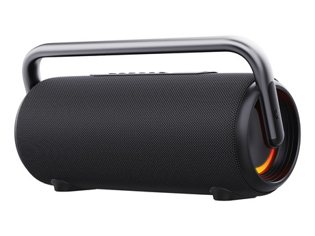 MANTA SPK530 ATLAS prenosni Boombox zvočnik, Bluetooth 5.3, 200W, TWS / Multi Link, polnilna baterija, RGB LED osvetlitev, IPX6 vodoodpornost, USB / AUX, Google Assistant / Siri, črn (Phantom Black)
