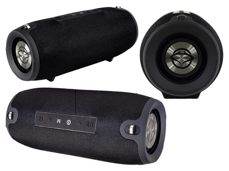 MANTA SPK15GO prenosni zvočnik, Bluetooth, FM Radio, 20W, TWS, polnilna baterija, USB / AUX / microSD, pas za nošenje, črn (Eclipse Black)
