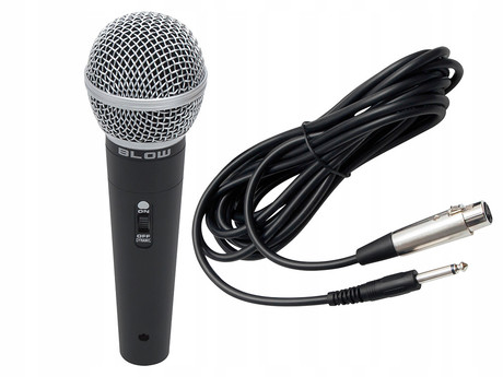 BLOW PRM317 žični mikrofon, XLR, JACK 6.3 mono, 5m kabel, kovinski