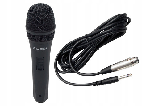 BLOW PRM319 žični mikrofon, XLR, JACK 6.3 mono, 5m kabel, kovinski