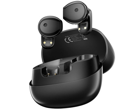 Blackview AIRBUDS 20 brezžične ušesne slušalke, Bluetooth 5.4, Advanced DNS, klicanje, mikrofon, polnilna postaja, do 29 ur, IPX7 vodoopornost, USB Type-C, črne (Carbon Black)