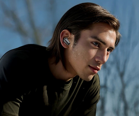 Blackview AIRBUDS 20 brezžične ušesne slušalke, Bluetooth 5.4, Advanced DNS, klicanje, mikrofon, polnilna postaja, do 29 ur, IPX7 vodoopornost, USB Type-C, črne (Carbon Black)