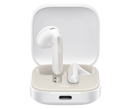 XIAOMI Redmi Buds 6 Active brezžične slušalke, Bluetooth 5.4, TWS, Noise Cancelling, polnilna enota, USB Type-C, do 30 ur, bele (White)