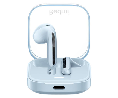 XIAOMI Redmi Buds 6 Active brezžične slušalke, Bluetooth 5.4, TWS, Noise Cancelling, polnilna enota, USB Type-C, do 30 ur, modre (Blue)