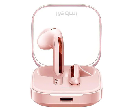 XIAOMI Redmi Buds 6 Active brezžične slušalke, Bluetooth 5.4, TWS, Noise Cancelling, polnilna enota, USB Type-C, do 30 ur, roza (Pink)