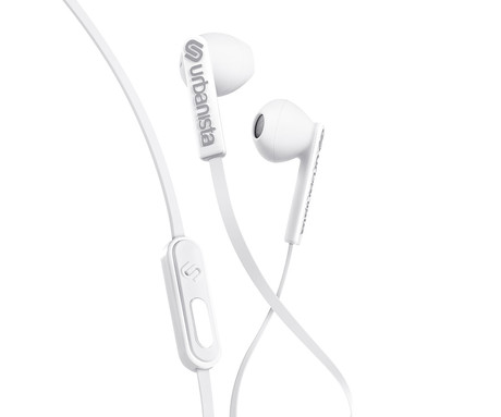URBANISTA SAN FRANCISCO žične slušalke z mikrofonom, USB Type-C, hibridna ergonomska oblika, klicanje, Android / iOS / Windows, bele (Pure White)