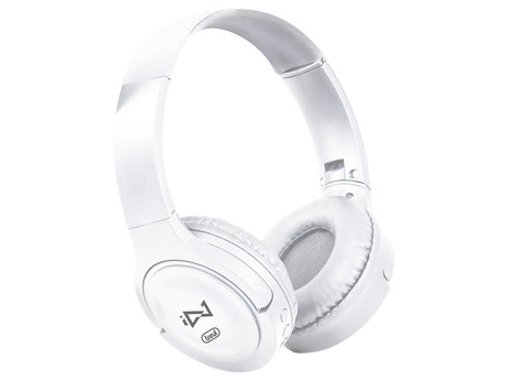 EOL - TREVI DJ 12E30 naglavne slušalke, Bluetooth 5.0, mikrofon, microSD, AUX-in, zložljive, bele