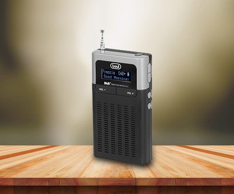 TREVI DAB 793 R prenosni digitalni radio, DAB / DAB+ / FM / RDS, LED zaslon, AUX-in, napajanje na 3x AAA baterije, črn