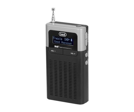 TREVI DAB 793 R prenosni digitalni radio, DAB / DAB+ / FM / RDS, LED zaslon, AUX-in, napajanje na 3x AAA baterije, črn