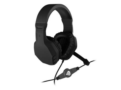 GENESIS Argon 200 Gaming naglavne slušalke z mikrofonom, STEREO 2.0, LED osvetlitev, pleten kabel, črne