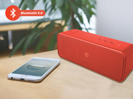 EOL - Forever Bluetooth zvočnik BLIX 10, BS-850, BT5.0 / MicroSD / AUX-in, 10W, TWS, IPX7, rdeč