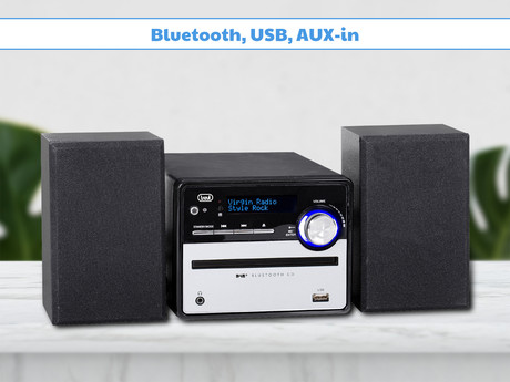 EOL - TREVI HCX 10D6, Glasbeni Hi-Fi sistem, FM Radio DAB/DAB+, BT/CD/MP3/USB/AUX-in, LCD zaslon