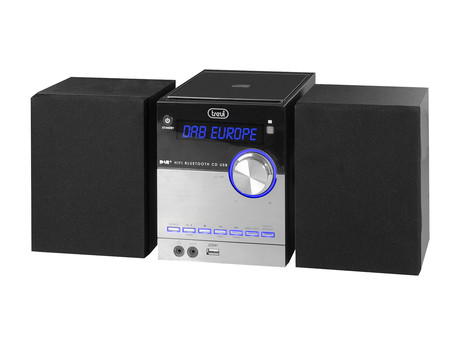 TREVI HCX 10D8, Glasbeni Hi-Fi sistem, FM Radio DAB/DAB+, BT/CD/MP3/USB/AUX-in, LCD zaslon