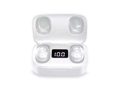 EOL - TREVI HMP 12E04 AIR mini Bluetooth 5.0 slušalke z mikrofonom, TWS, polnilna enota, touch kontrola, bele