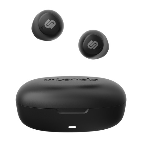 URBANISTA LISBON brezžične slušalke, Bluetooth 5.2, TWS, do 27 ur predvajanja, črne (Midnight Black)