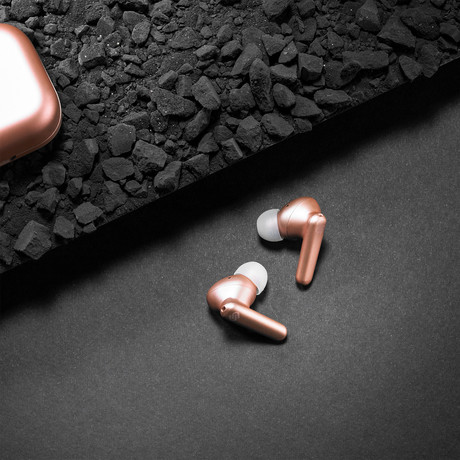 URBANISTA LONDON brezžične slušalke s polnilno postajo, Bluetooth, TWS, ANC, Rose Gold (pink)
